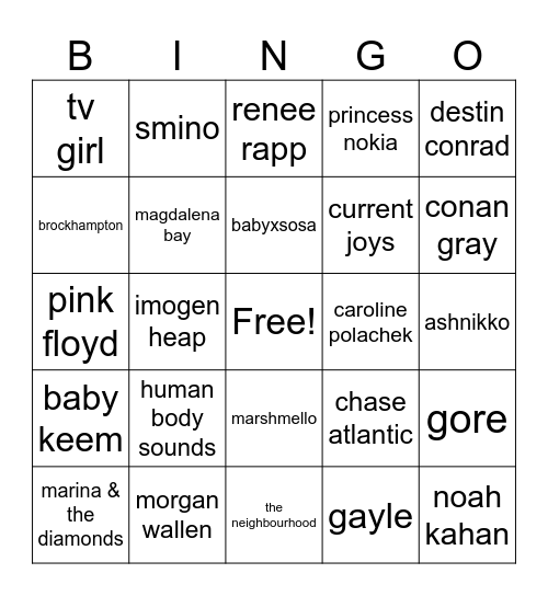 Jordan Bingo Card