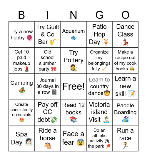 2025 BINGO Card