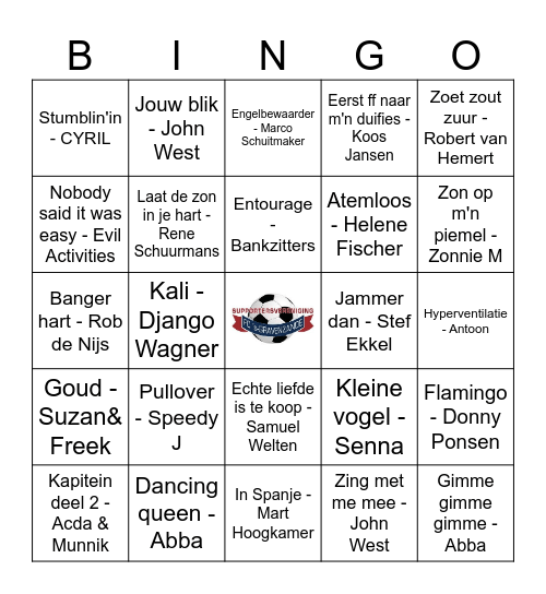 FC Sup Vereniging Bingo - Al lid? Bingo Card