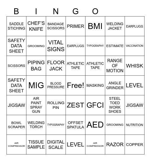 Steel Center Celebrates CTE Month Bingo Card