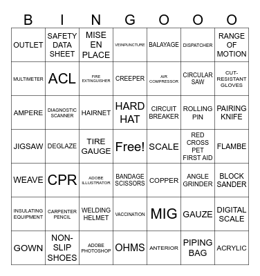 Steel Center Celebrates CTE Month Bingo Card