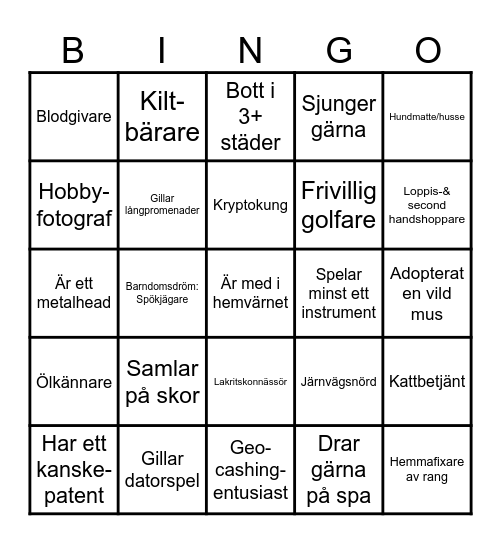 Knightec group Bingo Card