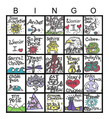 YOGA BINGO Card