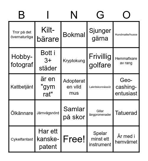 Knightec group Bingo Card