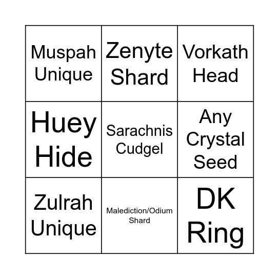 Tic Tac Toe Bingo Card