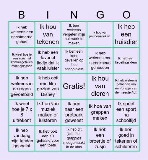 Bingo Card