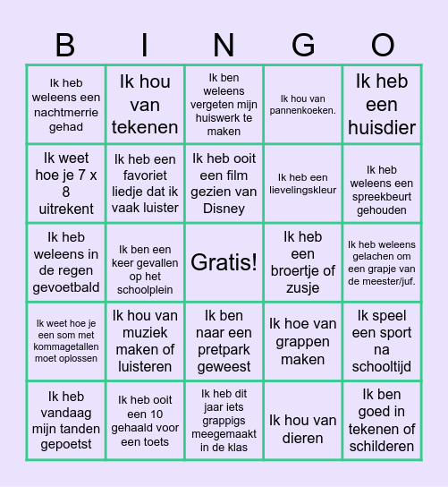Bingo Card