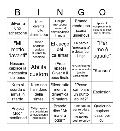 Fabula Sa'rii campaign bingone Bingo Card