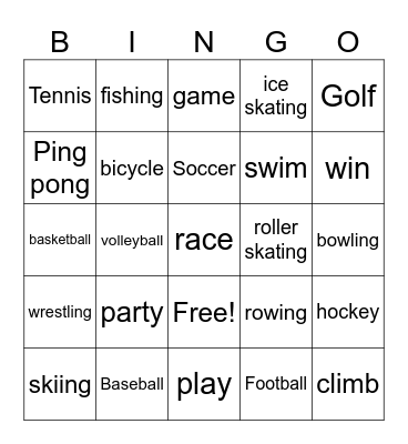 Chapter 5 Bingo Card