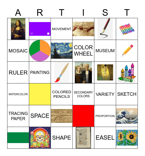 ART BINGO Card