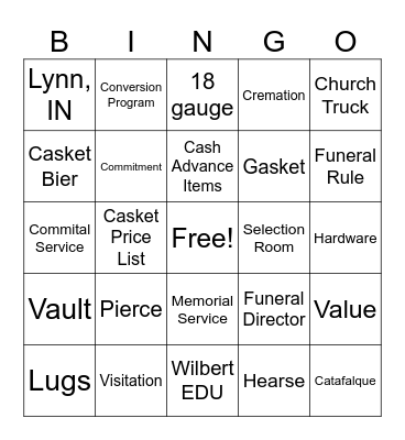 ASTRAL BINGO Card