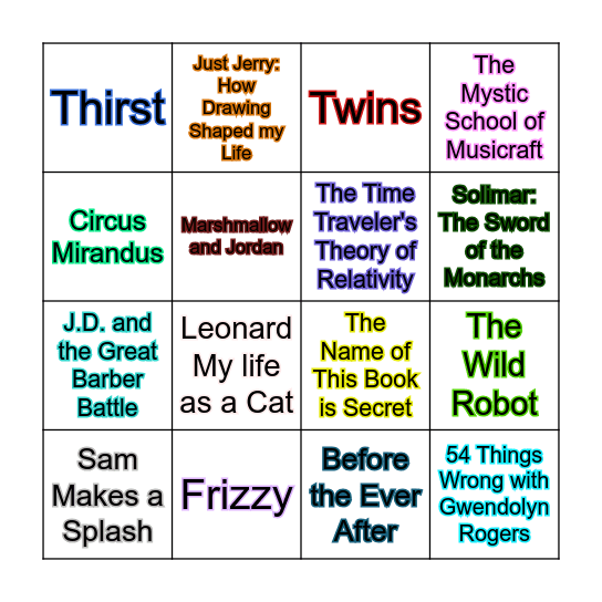 OBOB 2024-2025 Bingo Card