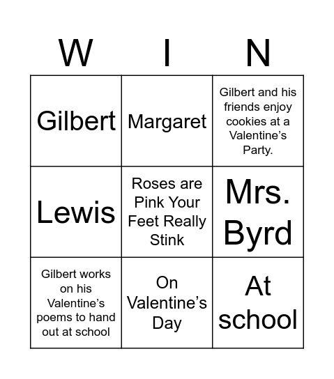 Reading Bingo! Bingo Card