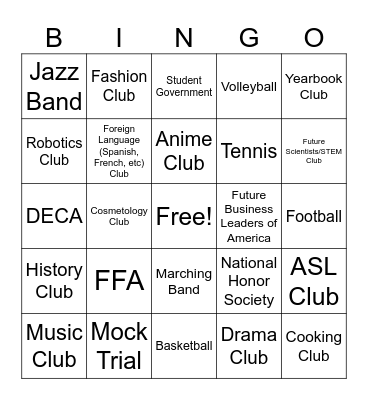 LINKOne Bingo Card