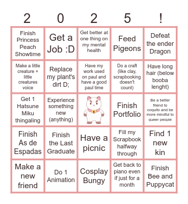 2025 BINGOLO Bingo Card
