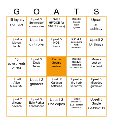 Sunnyside* Naperville February Bingo! Bingo Card