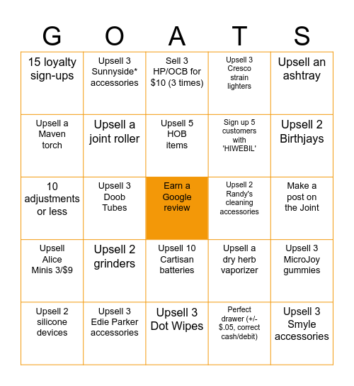 Sunnyside* Naperville February Bingo! Bingo Card