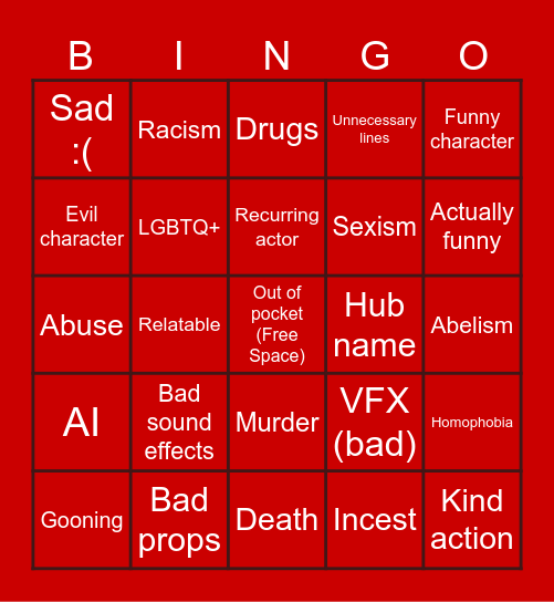 TT bingo Card