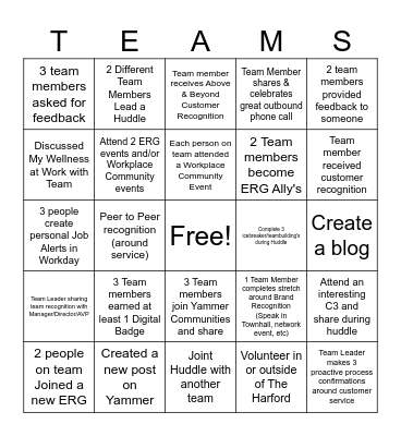 Employee Engagement Council BINGO Card