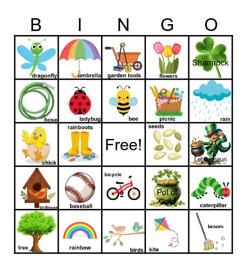 SPRING FLING Bingo Card
