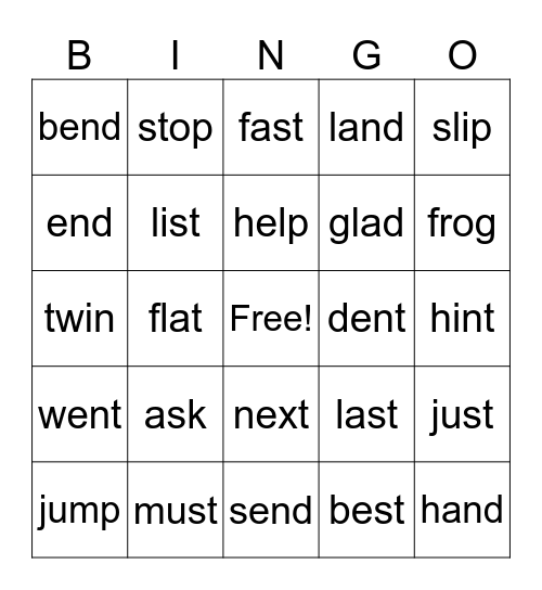 Bingo Card