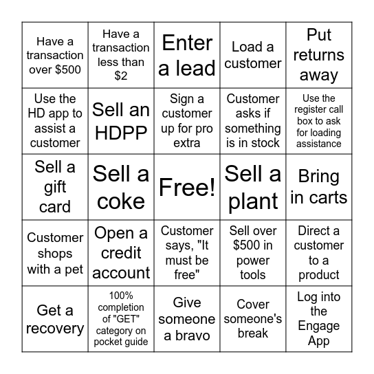 Homer Bingo Card