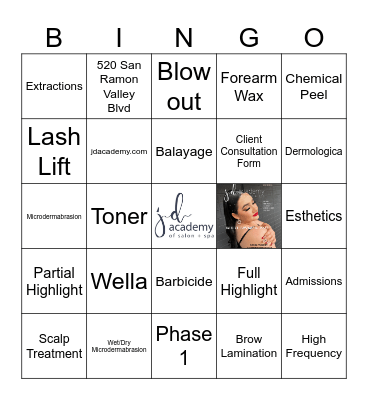 JD Academy Bingo Card