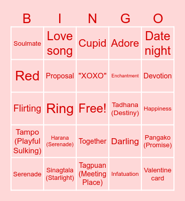 MWO Heart Health Valentine's Bingo Card