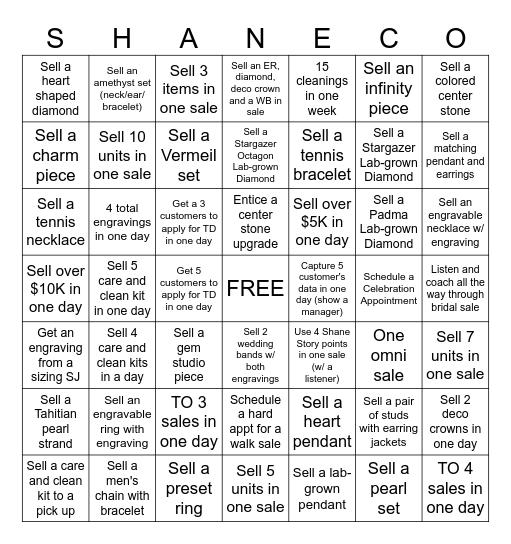 Valentine's Day Bingo Card