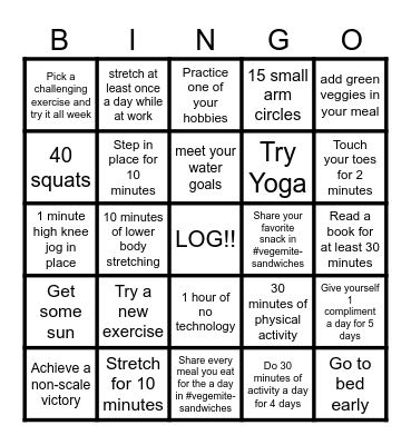 STRAYA BINGO W3 Bingo Card