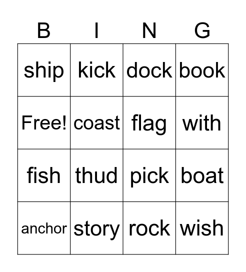 The Story Ship Bingo Card