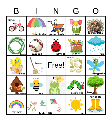 SPRING FLING Bingo Card