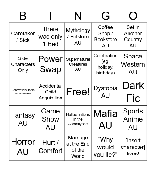Card 2 Bingo Card