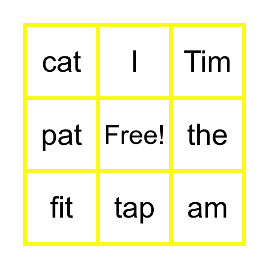 Little Learners - Stage 1 Bingo Card