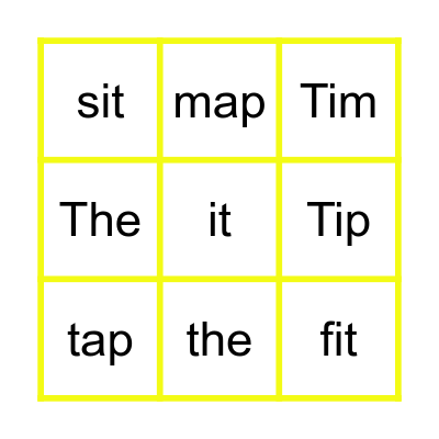 Little Learners - Stage 1 Bingo Card