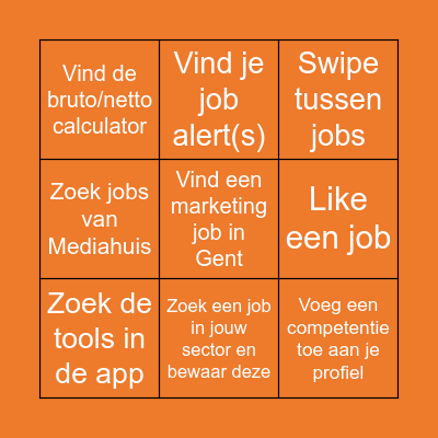 Drie op een rij! Speler 2 Bingo Card