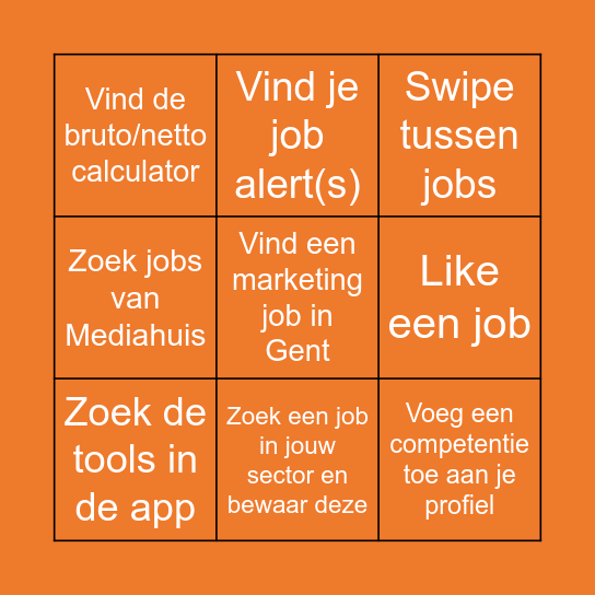 Drie op een rij! Speler 2 Bingo Card