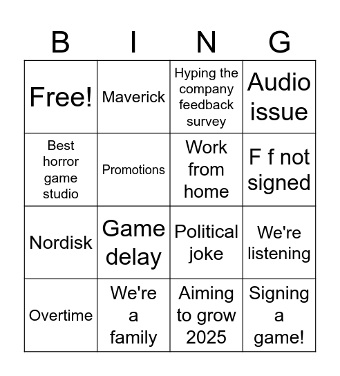 Bingo Card