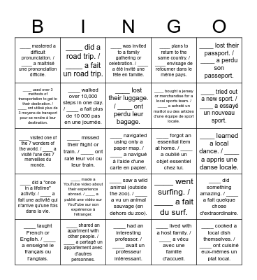 GO-LaSalle BINGO Card