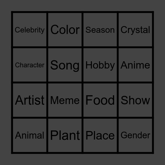 How We See Eachother Tiktok Trend!~ Bingo Card