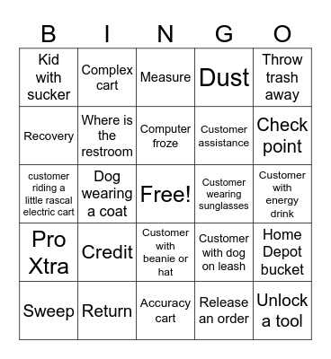 Front End Bingo Card