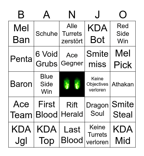 League of Legends Bingo – Banjo Edition Bingo Card