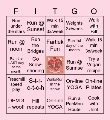 February Bingo Card