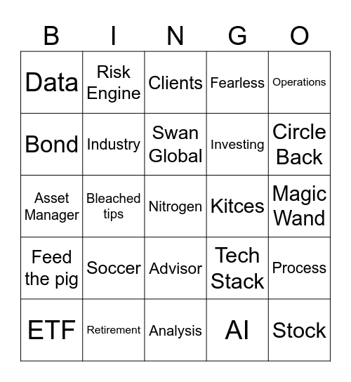 COA Day 2 Bingo Card