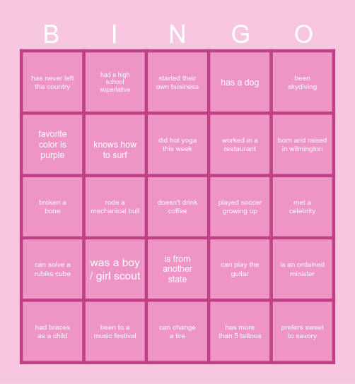 Bingo Card