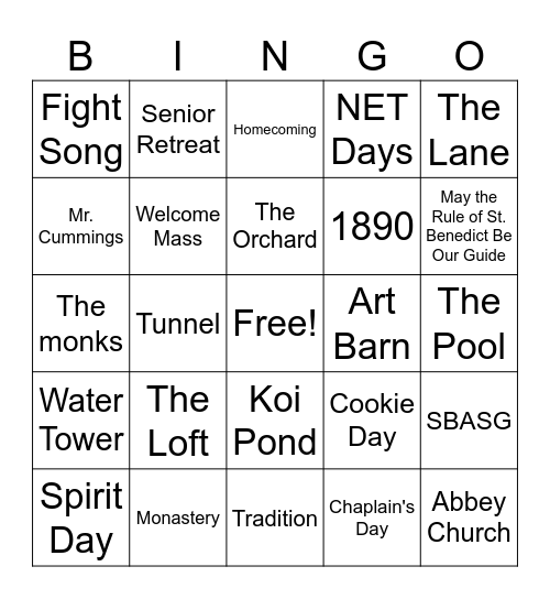 CSW Bingo 2025 Bingo Card