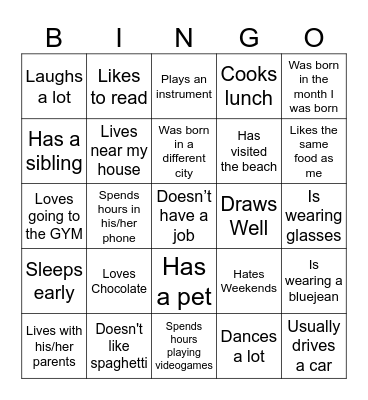 CIA Valentine's Day Bingo Card