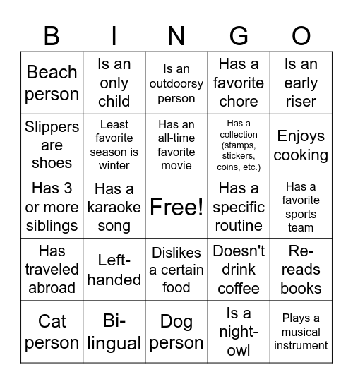 BOS AccessAbility BINGO Card