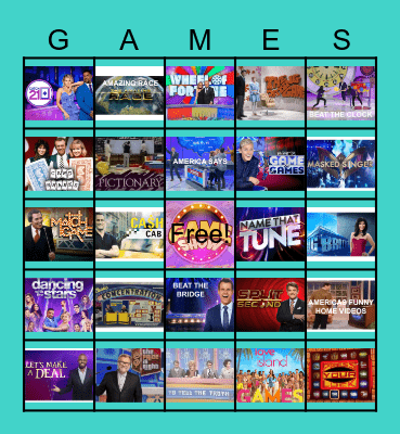 GAME SHOWS Bingo Card