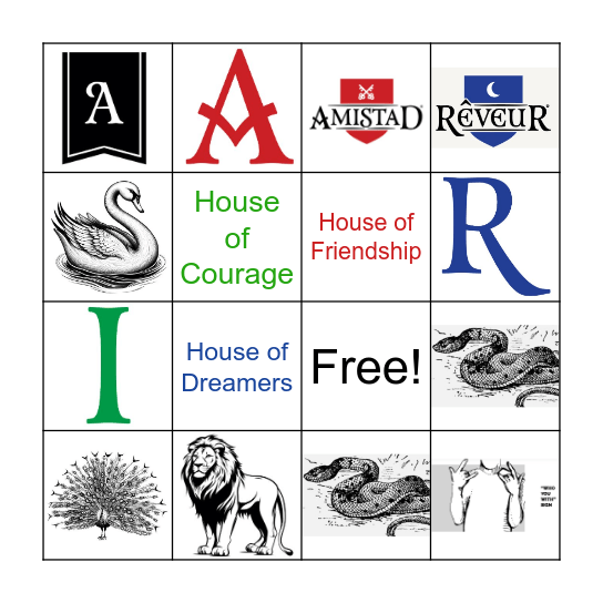 House Bingo Card